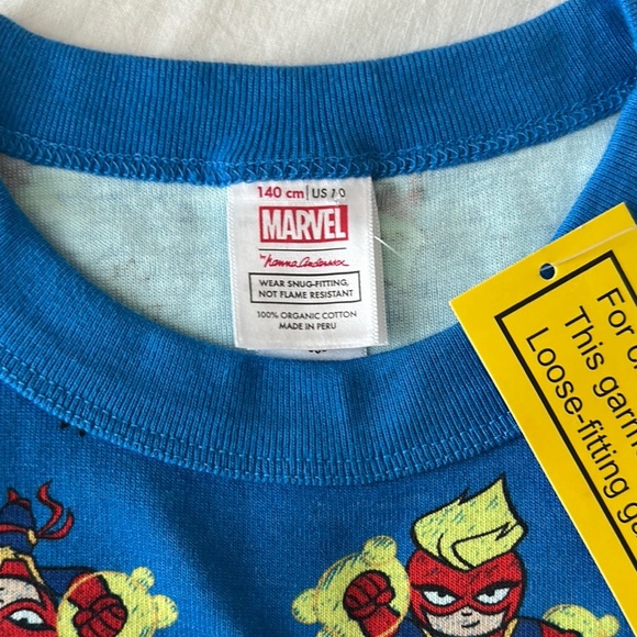NWT Hanna Andersson Captain America Marvel Kids Pajama Set - Picture 2 of 2